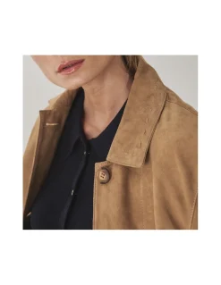 MONPIEL Chaqueta de Piel Mujer Costuras*Mujer Chaquetas De Cuero Mujer