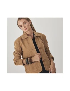 MONPIEL Chaqueta de Piel Mujer Costuras*Mujer Chaquetas De Cuero Mujer