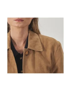 MONPIEL Chaqueta de Piel Mujer Costuras*Mujer Chaquetas De Cuero Mujer
