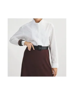 MONPIEL Cinturon ancho mujer de piel hebilla forrada*Mujer Cinturones Piel Mujer