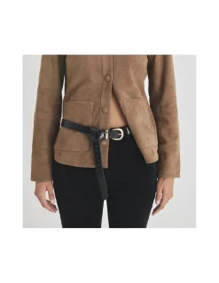 MONPIEL Cinturon de piel Corazones*Mujer Cinturones Piel Mujer