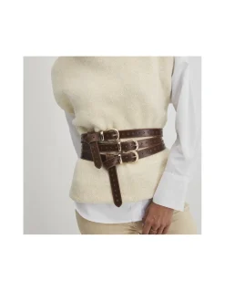 MONPIEL Cinturon de piel Corazones*Mujer Cinturones Piel Mujer