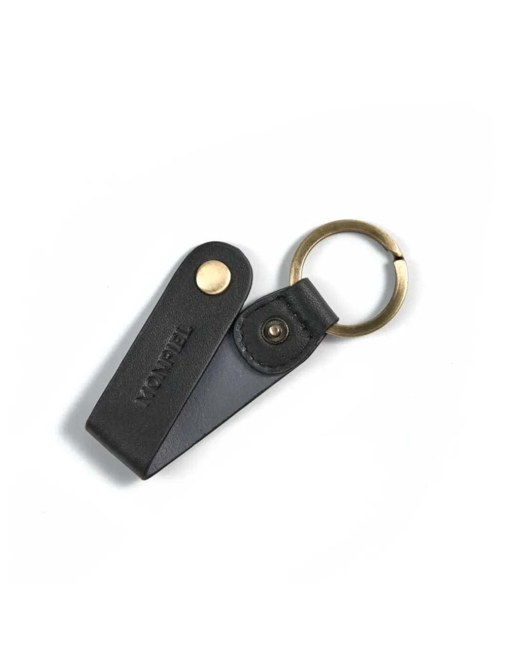 MONPIEL Llavero Pocket Bicolor*Hombre Llaveros Cuero Hombre