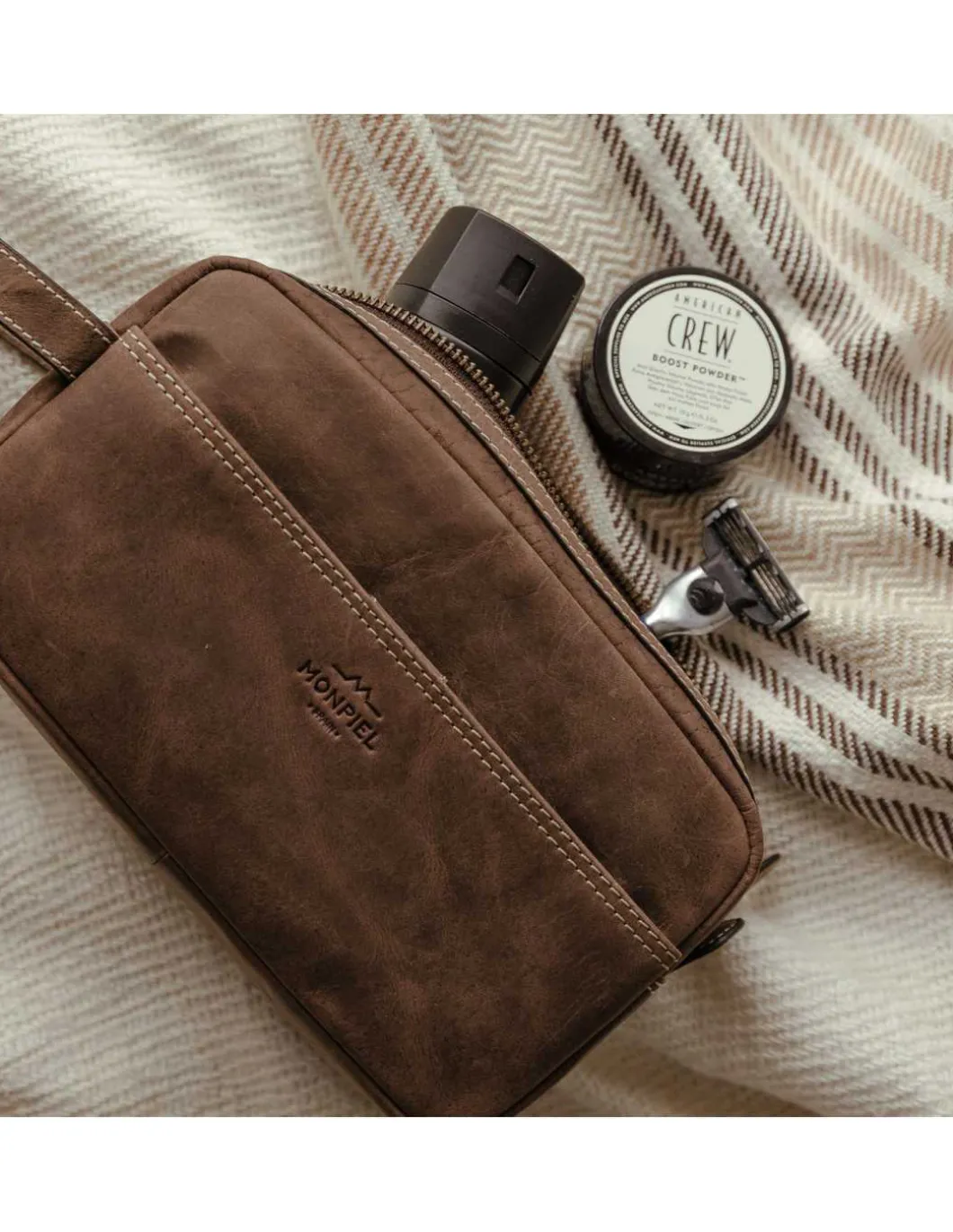 MONPIEL Neceser piel hombre - Bolsa de mano Hunter*Mujer/Hombre Neceseres Piel Hombre|Otros Accesorios