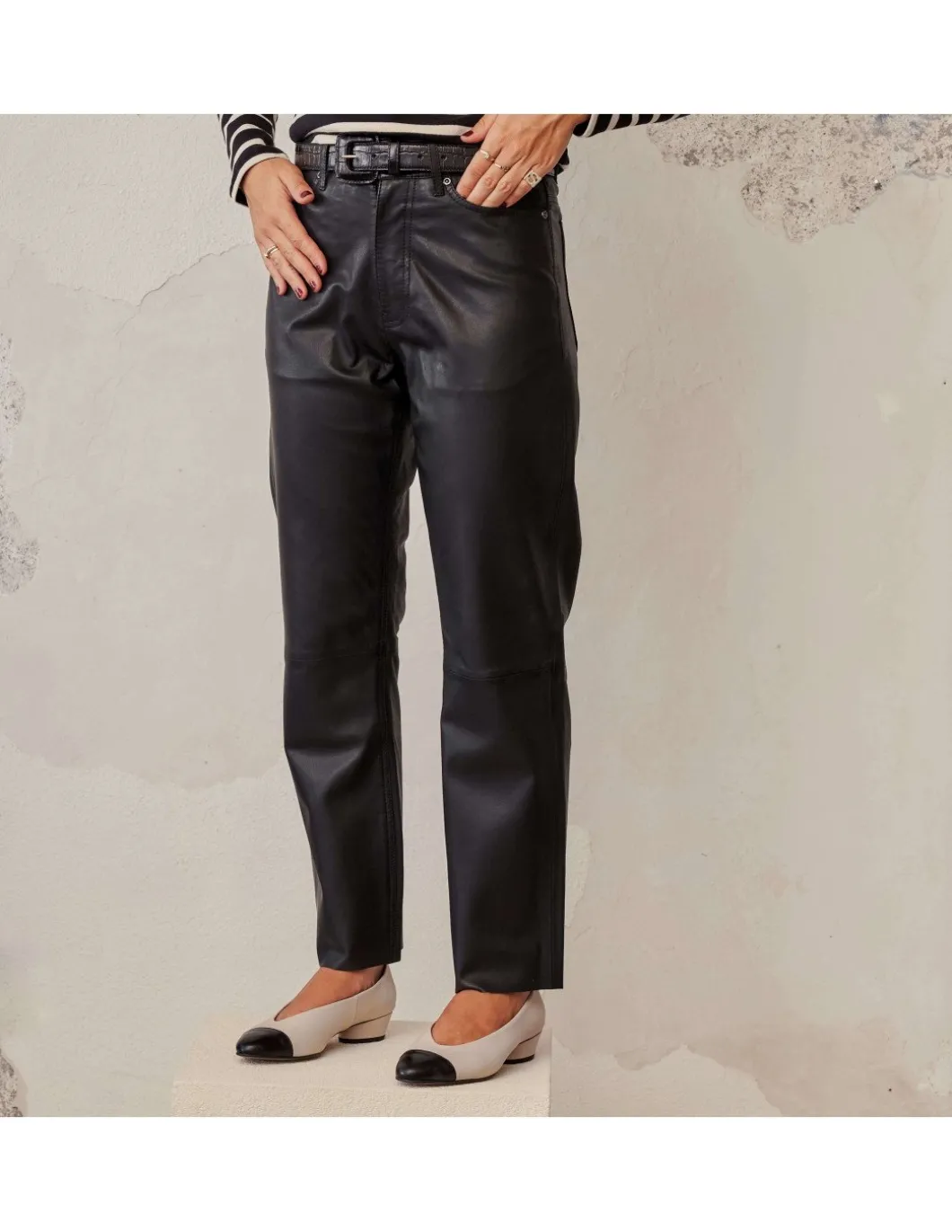 MONPIEL Pantalon de Cuero*Mujer Pantalones Cuero Mujer
