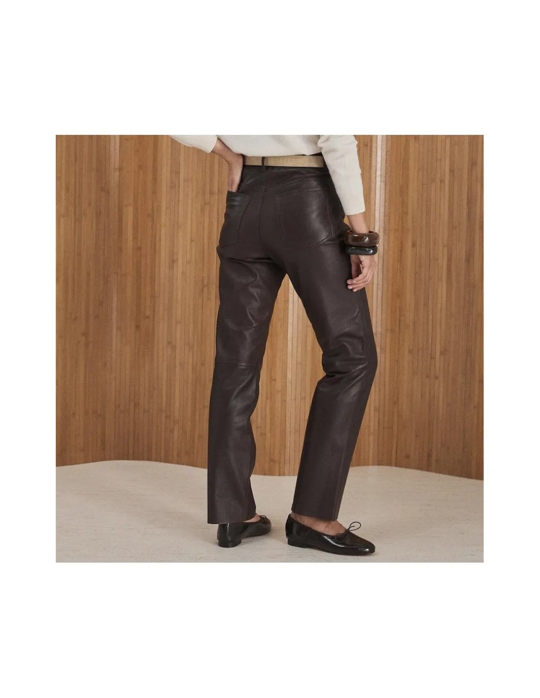 MONPIEL Pantalon de Cuero*Mujer Pantalones Cuero Mujer