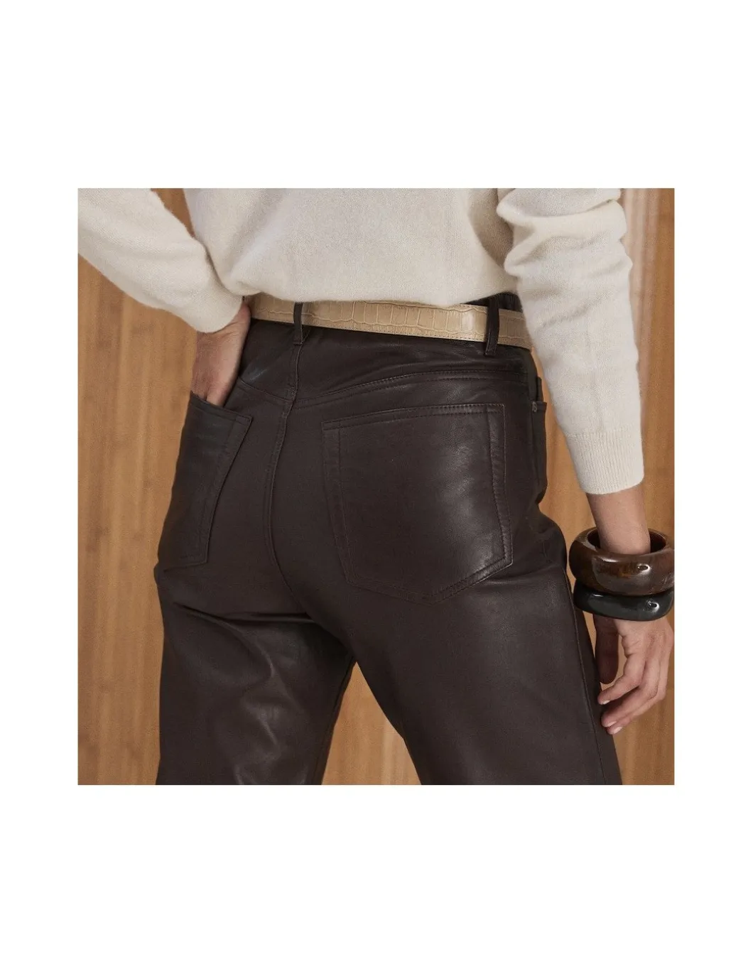 MONPIEL Pantalon de Cuero*Mujer Pantalones Cuero Mujer