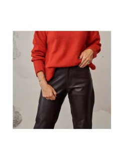 MONPIEL Pantalon de Cuero*Mujer Pantalones Cuero Mujer