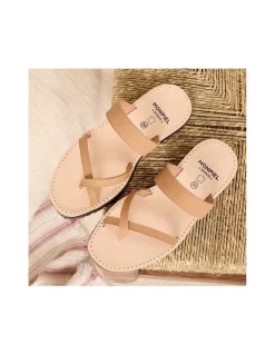 MONPIEL Sandalia Griega Piel Santorini*Mujer Sandalias Piel Mujer