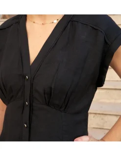 MONPIEL Vestido Corto Lino Julia*Mujer Outlet Mujer