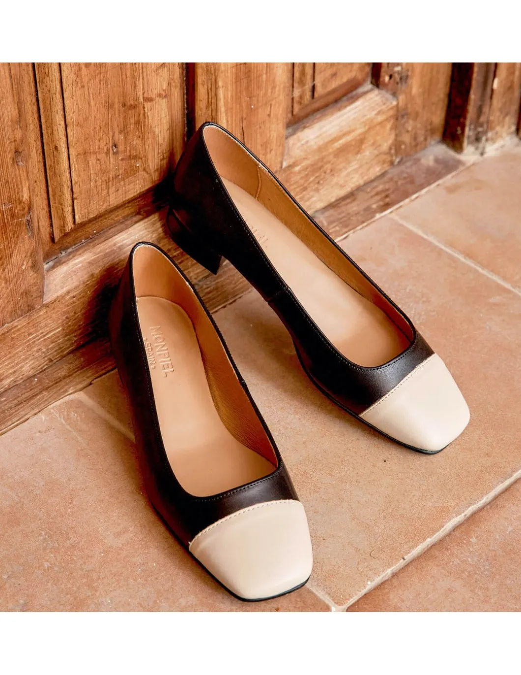 MONPIEL Zapato Punta Cuadrada Gabi*Mujer Bailarinas Manoletinas Mujer